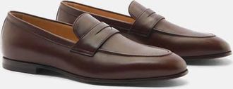 Scarosso Marzio Loafers in Brown - Calf Leather at Nordstrom, Size 43.5