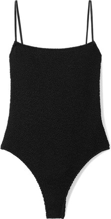 Mango Textured One-Piece Swimsuit in Black at Nordstrom, Size X-Small