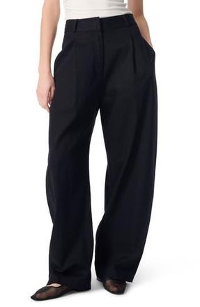 Robert Rodriguez Wrenna High Waist Pleated Front Wide Leg Pants in Black at Nordstrom Rack, Size 12