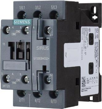 SIEMENS Contactor, Ac-3e, 17 A/7,5 Kw/400v, 3 Polos, Ac 230v, 50/60hz,1s+1&ouml;, Conexi&oacute;n Por Tornillo, 3rt20251al20