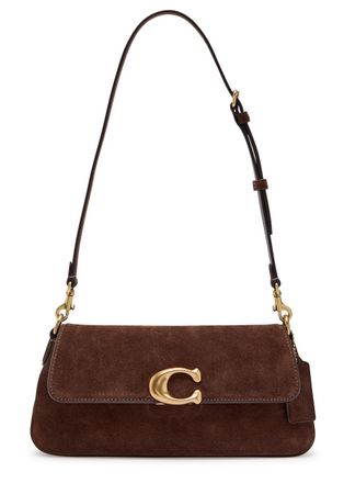 Coach Jet Suede Shoulder bag - Dark Brown - One Size