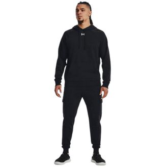 Under Armour Rival fleece-joggingbroek met cargozakken voor heren (Zwart, Wit)