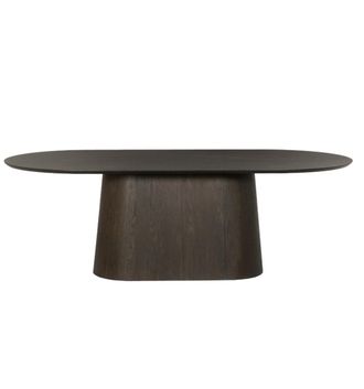 Moloo Mesa de comedor ovalada 8 personas 200 cm espresso