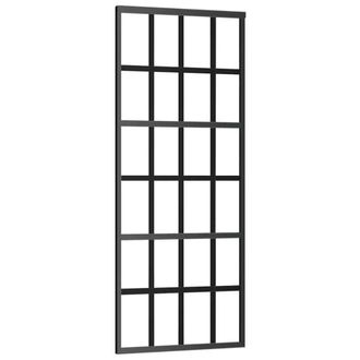 Berkfield Home Sliding Door ESG Glass & Aluminium 76x205 cm Black