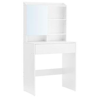 Calicosy Tocador con 1 caj&oacute;n y 3 estantes con espejo - H136 cm - Blanco