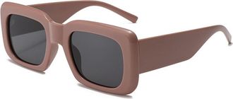 Generic Mens Square Large Frame Sunglasses Womens Commuter Sports Driver Sun Glasses(Red)