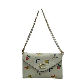 Coach Pre-owned Cross Body Bags, female, Multicolor, Size: ONE SIZE Pre-owned Tammy Refined Pebble Leather Chain Wallet