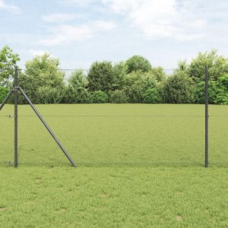 Berkfield Home Hexagon Fence Grey 1, 4x25 m Steel