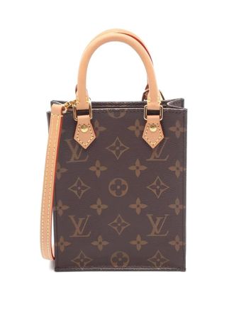 Louis Vuitton monogram Petite Sac tote bag - women - PVC/Leather - One Size - Brown