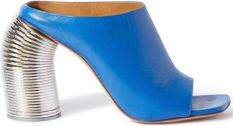 Off-white Blue Blue Slip On Heels