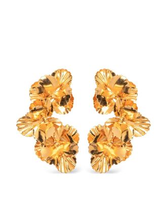 Jennifer Behr Viola oorbellen met bloemcluster - Goud