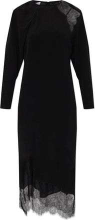 Iro Jurk Adima - Dames - Casual kleedjes - Zwart - XS - Leer - Kleedjes