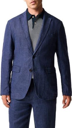 Rodd & Gunn Resort Linen Jacket in Navy at Nordstrom, Size Xxx-Large