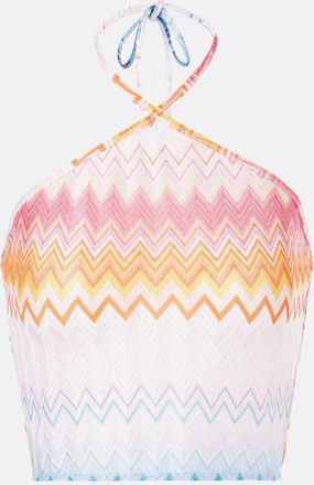 Missoni Zig Zag halter-neck top