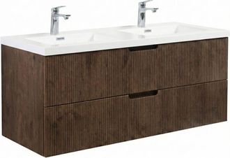Badplaats Conjunto De Muebles De Ba&ntilde;o Thermis 120 Cm - Marr&oacute;n Nogal - Mueb