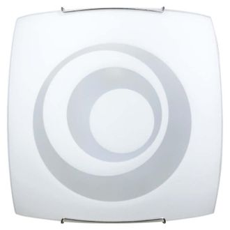 Energy L&aacute;mpara De Techo Doble E27 Con Ganchos De Alambre De Acero Y Cristal Blanco