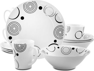 Gibson Modern Times 12 Piece Dinnerware Set