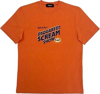 Dsquared2 Unisex Scream Show T-Shirt in Orange