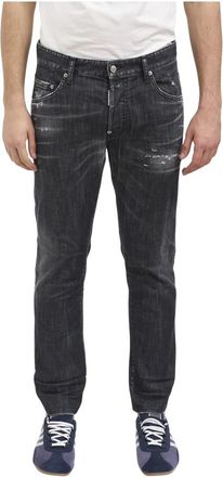 Dsquared2 Pantalone in Denim Skater - Heren - Slim Fit Jeans - Zwart - L - Denim - Jeans