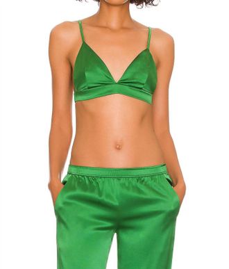 SER.O.YA Iris Silk Bralette In Amazon