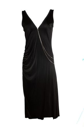 Karen Millen Black midi dress with chain