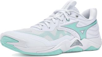 Mizuno Wave Momentum 4 Elite Womens Volleyball Shoes White/Blue Tint : 11.5 B - Medium