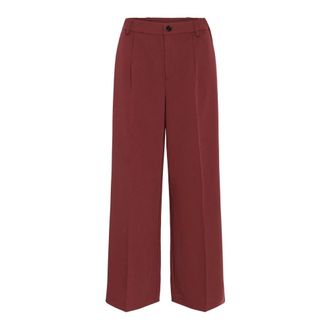 Kaffe Wijde broek - Dames - Broeken - Bruin - Maat: 3XL