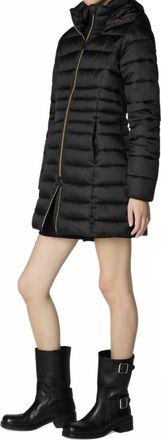 Save The Duck Reese Hooded Puffer Coat In Black