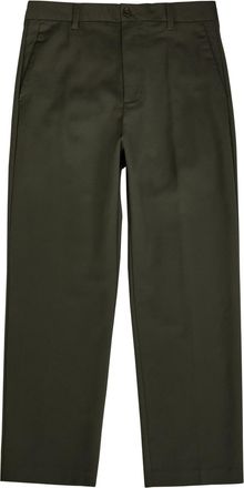 Nn.07 Ivan Straight-leg Cotton-blend Trousers - Khaki - 36 (W36 / XL)