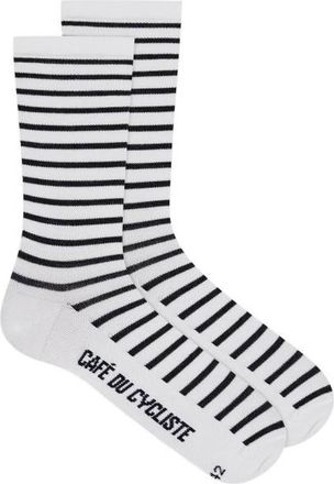 Cafe du Cycliste Breton Velosocken - Unisex | grau/wei&szlig;