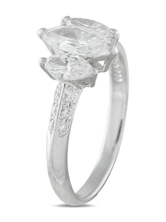 Luxury Bazaar diamond platinum ring - Argento