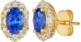 Le Vian 14K 1.09 Ct. Tw. Diamond & Tanzanite Earrings