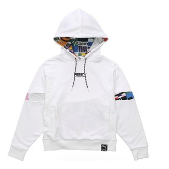 Puma (WMNS) PUMA International Hoodie White Black 531351-02