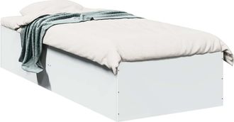 vidaXL Estructura De Cama De Suelo Blanco 80 X 200 Cm Vidaxl