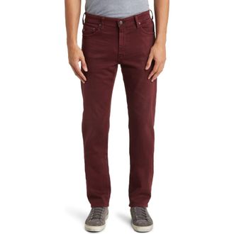 AG - Adriano Goldschmied Everett Slim Straight Leg Jeans in 7 Years Sulfur Dark Plum at Nordstrom Rack, Size 31 X 33