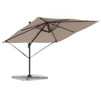 Berkfield Home Patio Umbrella Taupe Large Polyester & Steel