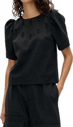 Baum Und Pferdgarten Minu Puff Sleeve Blouse In Black