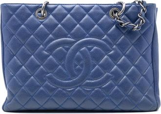 Chanel 2009-2010 Caviar Grand Shopping tote bag - Blue