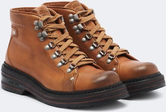 Miu Miu Botas con cordones de piel