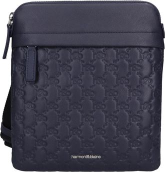 Harmont & Blaine Leren en Imitatieleer Tas - Heren - Schoudertassen - Blauw - ONE Size - Leer - Tassen