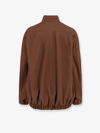 Hev&ograve; Wool Blend Jacket - Brown