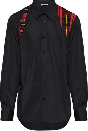 Alexander McQueen tartan-pattern shirt - Black