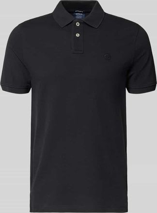 Mc Neal Slim Fit Poloshirt mit Logo-Stitching in Black, Gr&ouml;&szlig;e XXXL