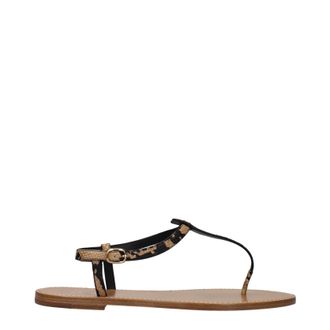 Celine Damess Bruin lederen slippers