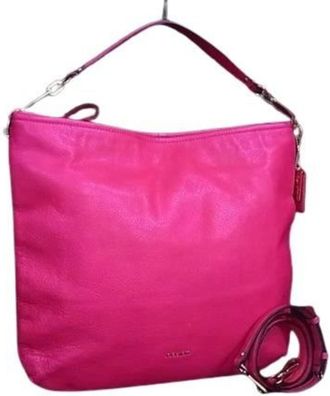 Coach Pink Leather Handbag Shoulder Bag Tote Bag (Pre-Owned)