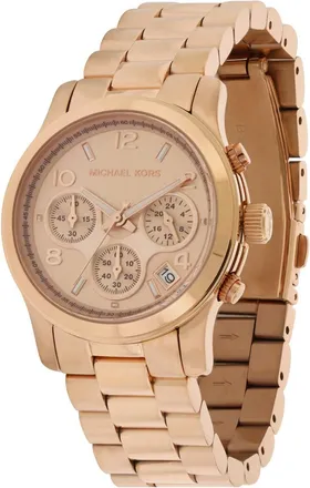 Michael Kors Runway Chronograph Rose Gold-Tone Ladies Watch