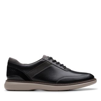 Clarks Mens Dress Oxford, Black Leather, 7.5 Wide