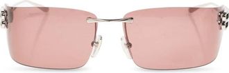 Balenciaga Geometric Rectangle Zonnebril - Dames - Zonnebrillen - Grijs - ONE Size - Accessoires