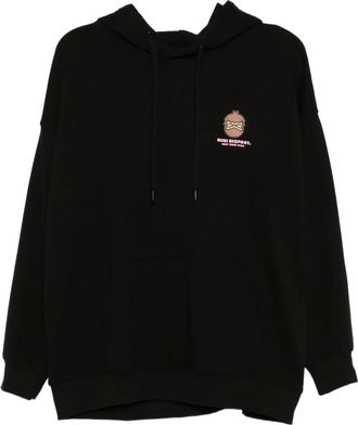 Fingercroxx Hoodie met logoprint - Zwart