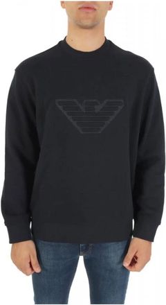 Emporio Armani Sweatshirts & Hoodies > Sweatshirts - Heren - Sweatshirts - Blauw - L - Hoodies & sweatvesten